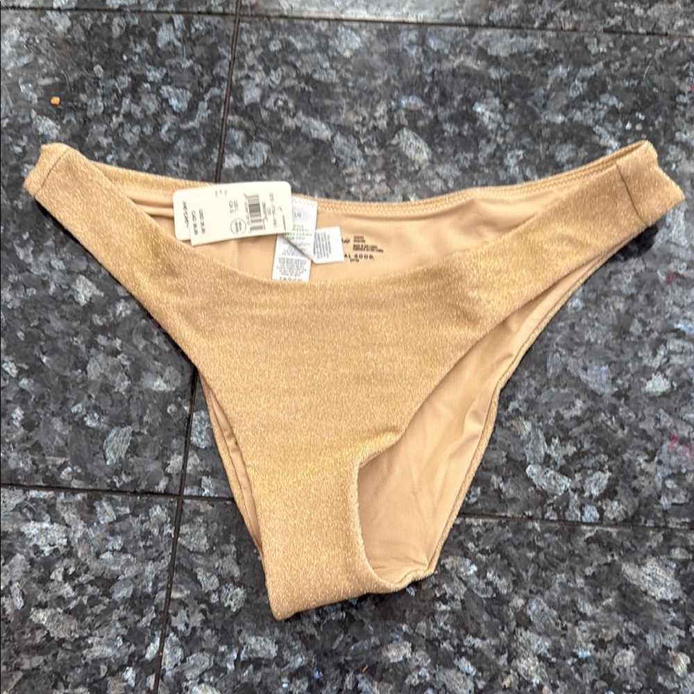 Aerie Gold Bikini Bottom